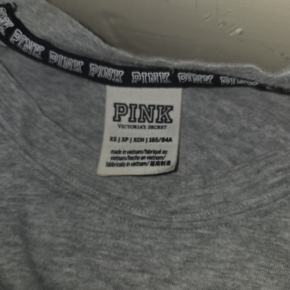 PINK Victoria's Secret Black and Gray Long Sleeve - Picture 6 of 6